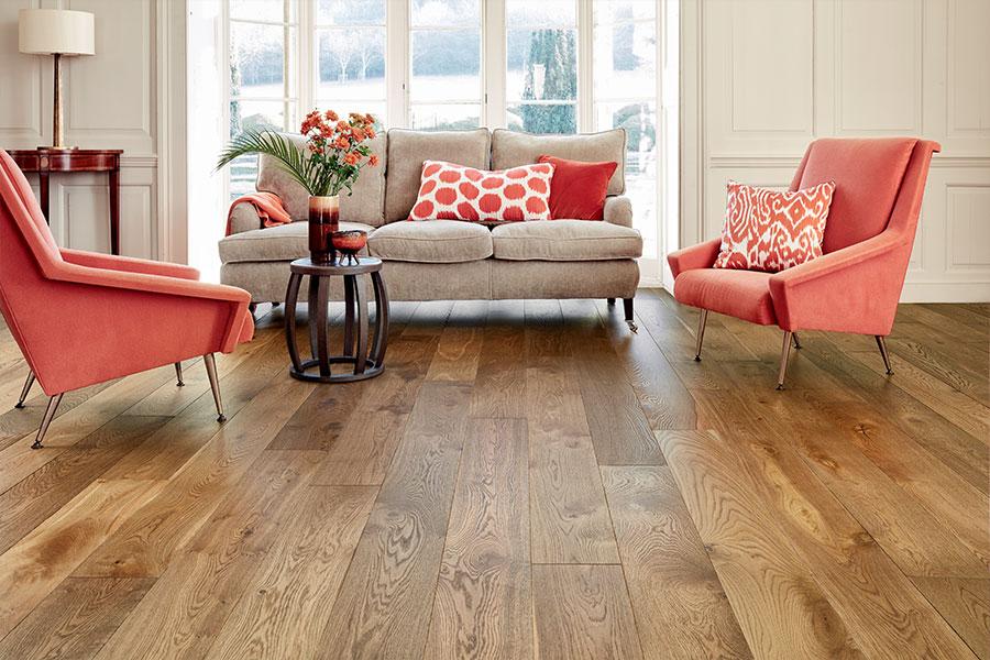 Galleria Professional Engineered European Rustic Oak Flooring 20mm x 190mm Tawny Brown Lacquered